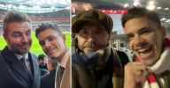 David Beckham trolled by son Romeo at Emirates after Man Utd beaten by Arsenal