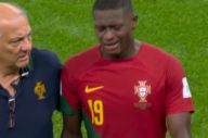 Portugal star Mendes leaves pitch in tears after getting injury during World Cup clash