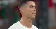 Ronaldo caught on camera making "angry" comment after being subbed at World Cup