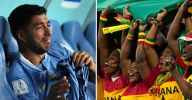 Ghana fans rub salt in the wound of Luis Suarez after World Cup heartbreak