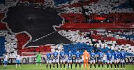 Rangers defy UEFA decision by singing national anthem in memory of late Queen