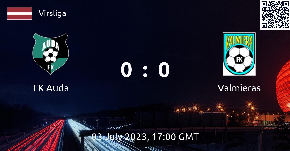 FK Auda vs Valmieras - 3 July 2023